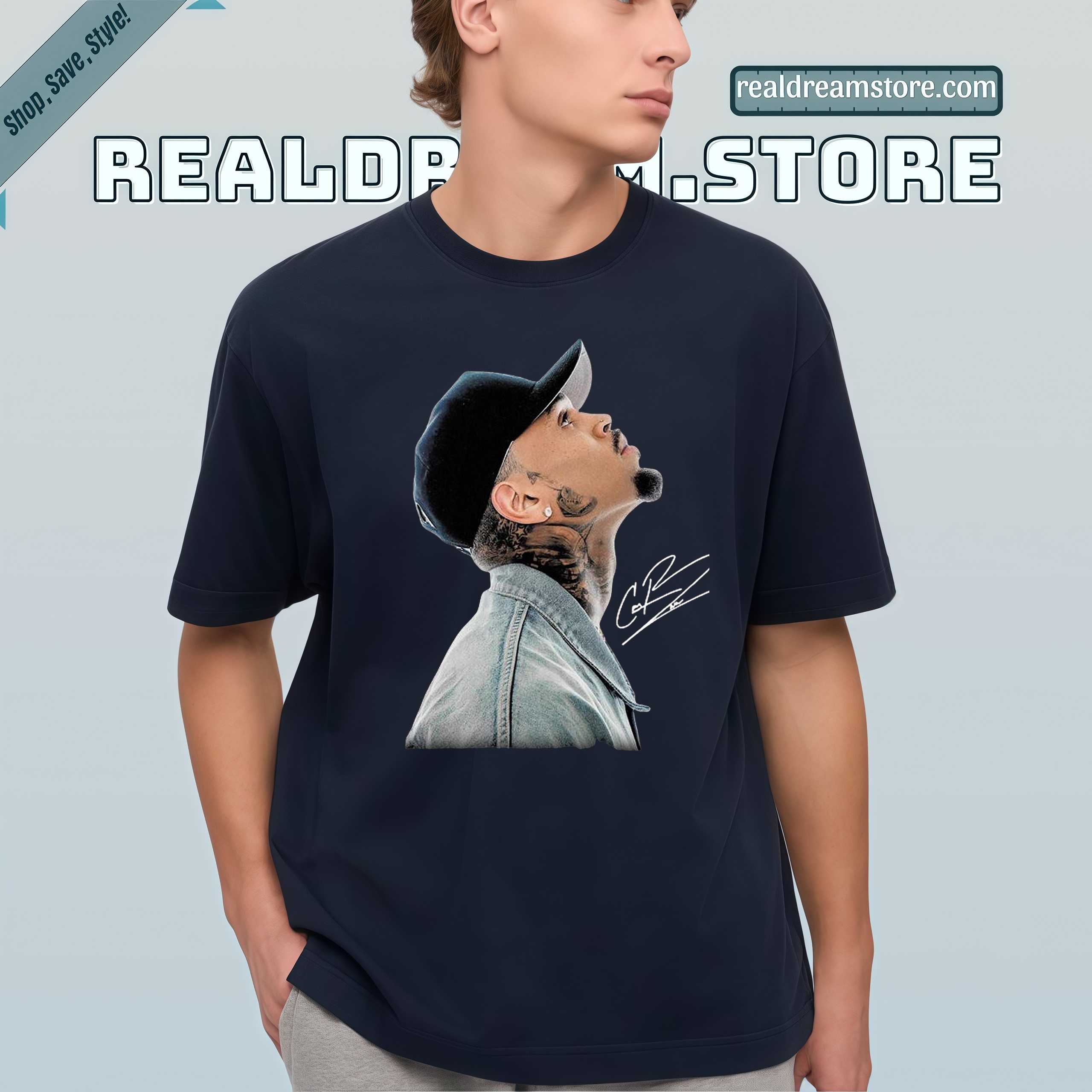 Chris Brown Breezy Bowl Xx Tour 2025 Merch Tshirt - Rapper Chris Brown Dark Color Trending Tee